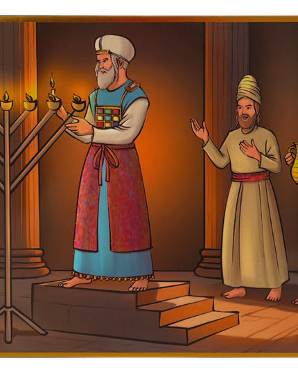 ערכת חנוכה מצוירת