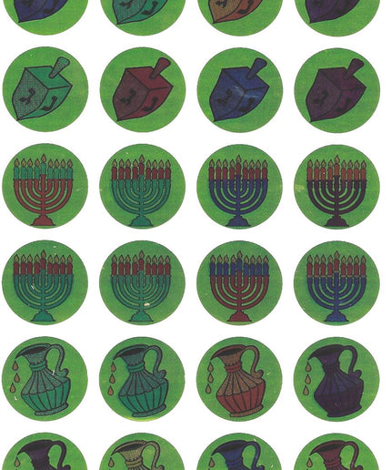 סימנים של חנוכה - רקע ירוק