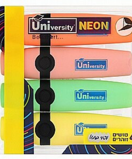 טוש זוהר סט 4 יח' פשוט