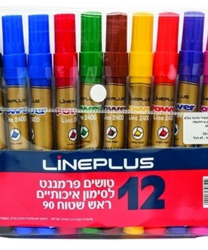 טוש 90 ת-סט-12 מעורב פרמננט ליין פלוס (12)