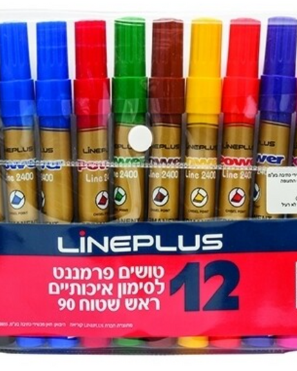 טוש 90 ת-סט-12 מעורב פרמננט ליין פלוס (12)