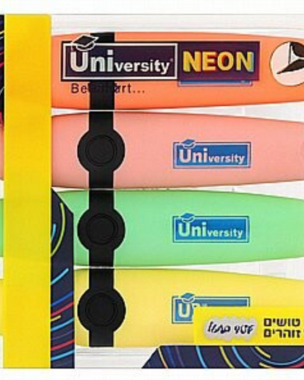 טוש זוהר 24) UNIVERSITY X4)